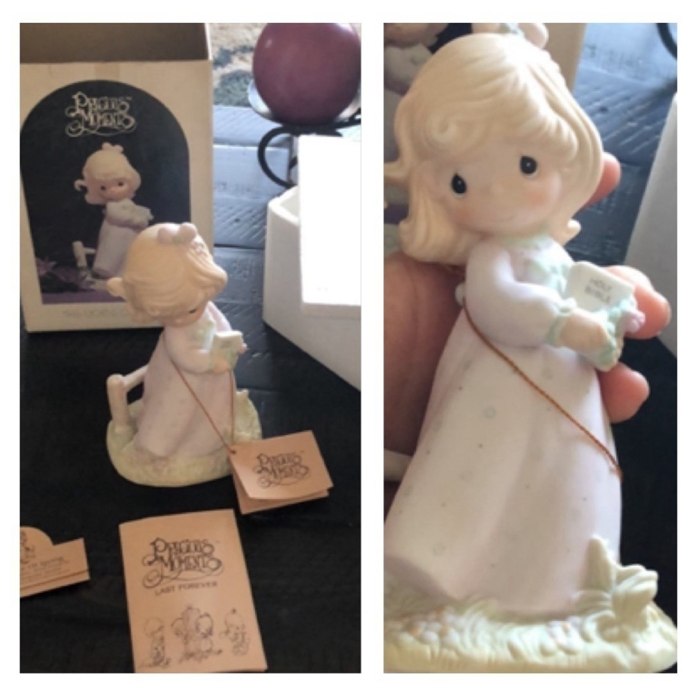1984 Vintage The Voice Of Spring Precious Moments Figurine Original Box & Papers